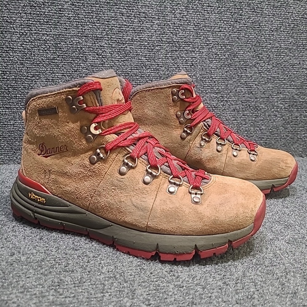 Danner Mountain 600 4.5" 62245 Hiking Boots Women 7.5 M Outdoor Vibram Brown/Red - Picture 4 of 13